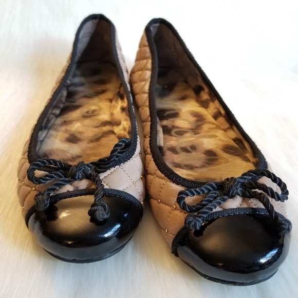 SAM EDELMAN | Taupe Quilted Flats - Picture 2 of 5